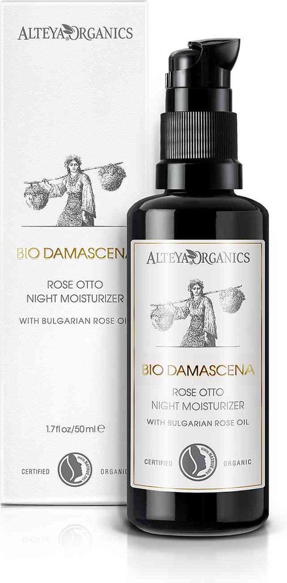 Goedkoopste Alteya Organics Bio Damascena Rose Otto vochtinbrengende Nachtcrème (biologisch