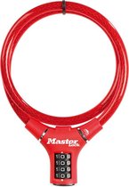 Masterlock 8229 kabelslot 12 mm x 900 mm rood