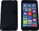 Microsoft Lumia 640 S Line Gel Silicone Case Hoesje Zwart Black