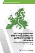 Leistungskredit der Stromerzeugung aus Windkraftanlagen in Europa