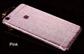 Xssive - 2x Glitter sticker voor Apple iPhone 6 Plus/6S Plus - pink - met patroon