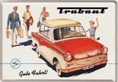 Trabant Gute Fahrt ! Metalen  Postcard 10 x 14 cm