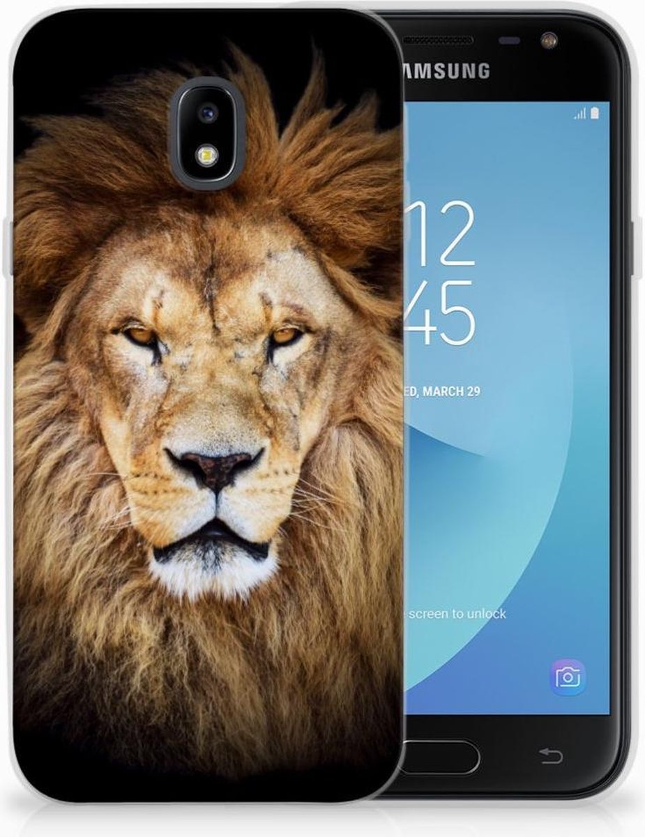 Samsung Galaxy J3 2017 TPU Hoesje Leeuw