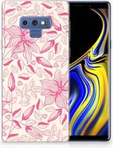 Geschikt voor Samsung Galaxy Note 9 Uniek TPU Hoesje Pink Flowers