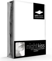 Top cover coton 180 x 200 (01) blanc BI-cran simple (jusqu'à 8 cm) Nightkiss