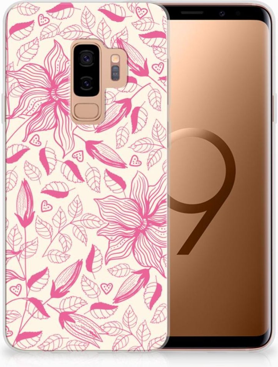 Samsung Galaxy S9 Plus TPU Case Pink Flowers