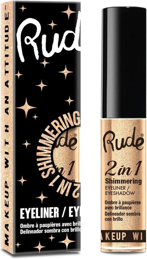 Rude Cosmetics 2 in 1 Shimmering Eyeliner + Eyeshadow - Topaz
