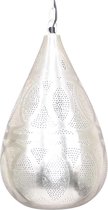 Oosterse Hanglamp Yasmina Zilver Ø 25 x 50cm Handgemaakt