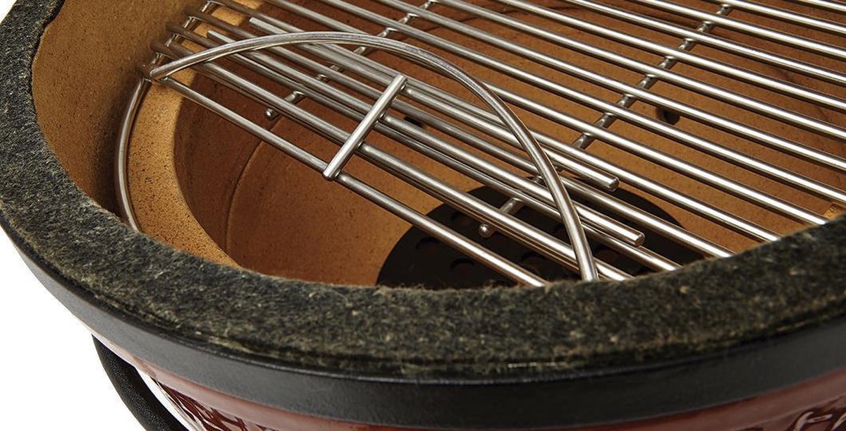 Kamado Joe Jr Grill Kamadobarbecue - Rood - afbeelding 2