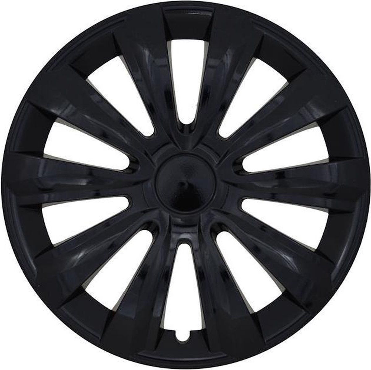 Wieldoppen 16" DELTA Zwart. SET a 4 stuks