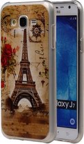 Eiffeltoren TPU Cover Case voor Samsung Galaxy J7 Cover