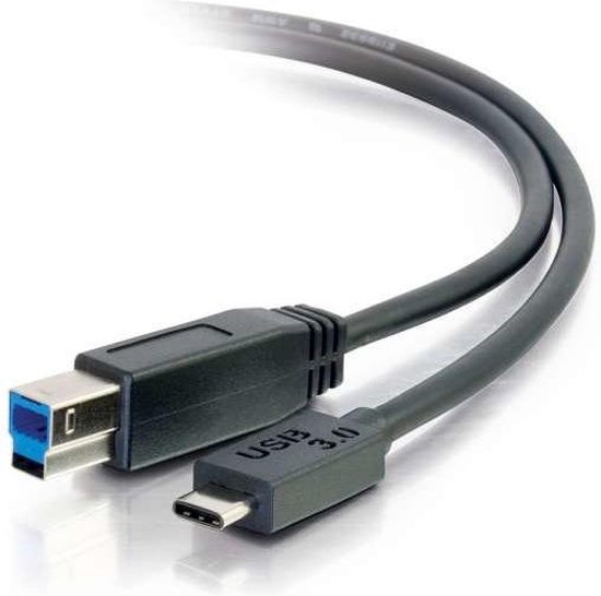 C2G USB 3.0, C - Standard B, 3m câble USB USB 3.2 Gen 1 (3.1 Gen 1) USB C  USB B Noir | bol