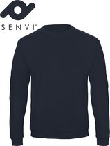 Senvi Basic Sweater (Kleur: Blauw) - (Maat XXXXL - 4XL)