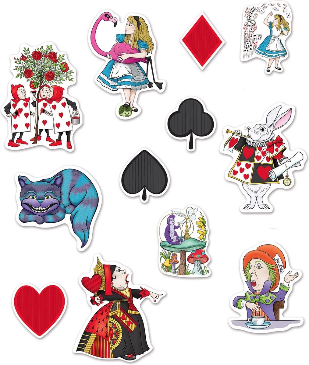360 DEGREES - 12 Alice in magieland decoraties