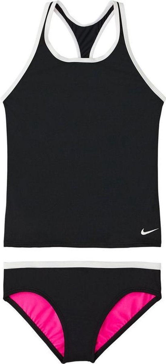 Nike Swim Racerback Tankini Set Meisjes Bikini Black Maat 164