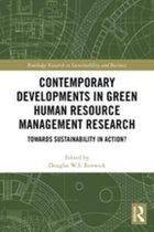 Routledge Research in Sustainability and Business - Contemporary Developments in Green Human Resource Management Research