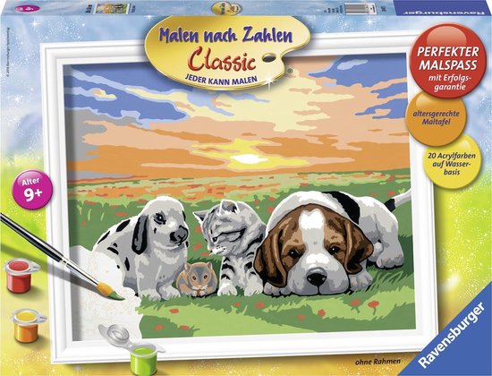 bol.com | Ravensburger Schilderen op nummer Jonge dieren parade