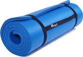 Yoga mat blauw, 190x100x1,5 cm, fitnessmat, pilates, aerobics
