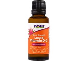 NOW Foods NOW Foods Liquid Vitamin D3 Extra Strengh (30ml) Unflavored - Vitaminen, mineralen & gezondheid - Vitaminen