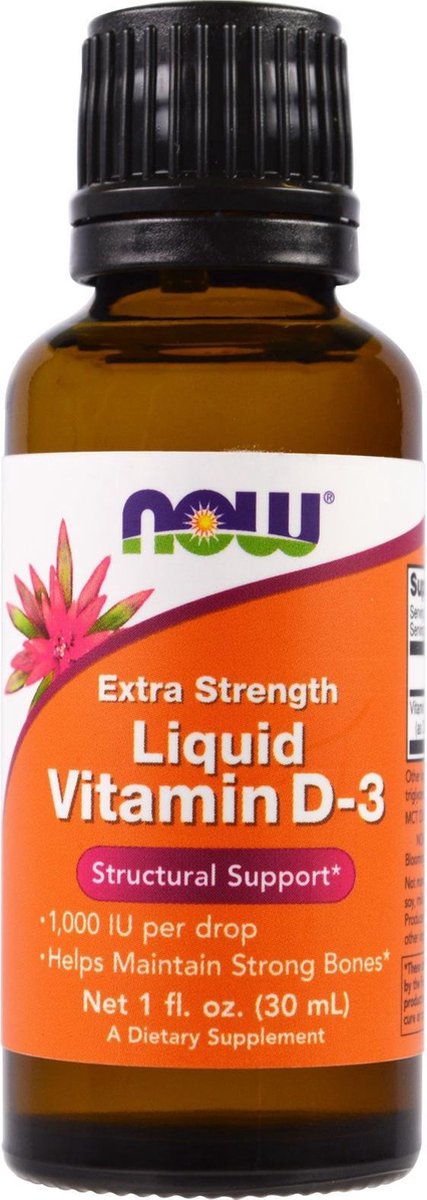 Goedkoopste NOW Foods - Vitamin D-3 Liquid, 1000 IU - 30 ml