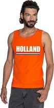 Oranje Holland supporter tanktop shirt/ singlet heren S