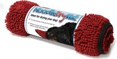 Scruffs Noodle Dry Mat - Absorberende droogmat voor honden - Ideaal voor het drogen van je hond - Neemt veel water op - Grijs, rood of bruin - 90x60cm - Rood