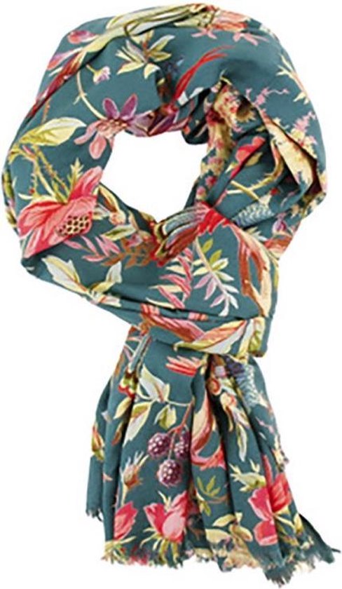 Sjaal | 100 x 200cm | Imbarro | Paradijsvogel-print | Imbarro | Shawl |  Fashion | Groen | bol.com