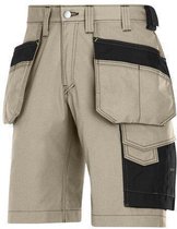 Snickers Workwear Holsterpocket Shorts Khaki - Zwart 3023-2004 M50