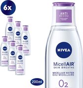 NIVEA Essentials Sensitive & Verzorgend - 6 x 200 ml - Micellair Water - voordeelverpakking