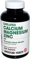 Chelated Calcium Magnesium Zinc (250 tablets) - American Health