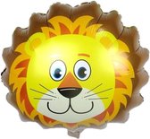 Dieren folieballon leeuw 38 cm - Folieballonnen/heliumballonnen - Leeuwen dierenthema folie ballonnen