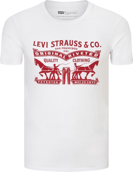 Levi's® T-shirt Horses White - Maat 152 | bol