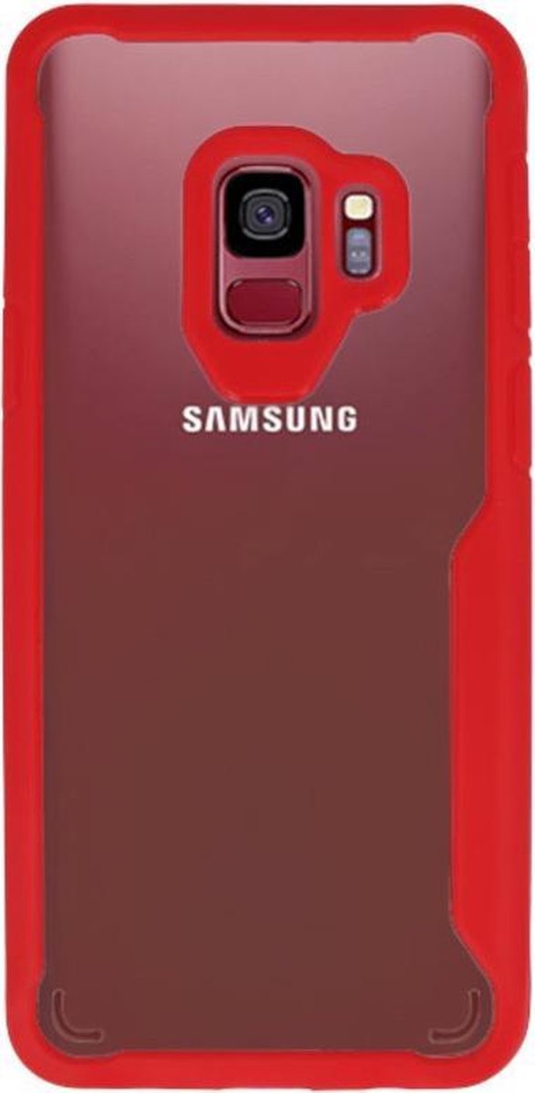 Rood Focus Transparant Hard Cases voor Samsung Galaxy S9