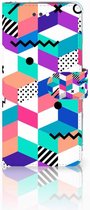 Bookcase Hoesje iPhone 7 Plus | 8 Plus Blocks Colorful