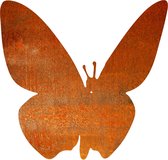 Vlinder 15 - silhouet van cortenstaal