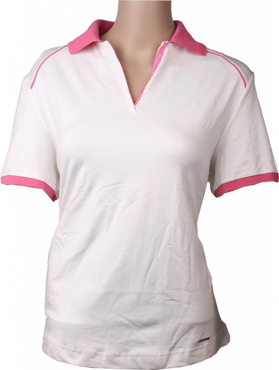Brax Golf Shirt V-hals Dames Wit Maat Xl | bol.com