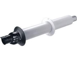 muurdoorvoer tbv cv ketel hr 125x80 concentrisch 80cm lang