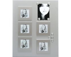 Deknudt Frames magneetbord S58MN1 - zilver + 5x (9x9cm) -  8 magneten