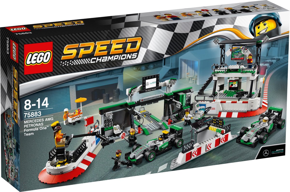 LEGO Speed Champions MERCEDES AMG PETRONAS Formula One Team - 75883 | bol.