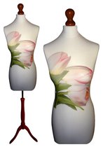 Tulpen paspop met donker bruine sparkling driepoot 44/46