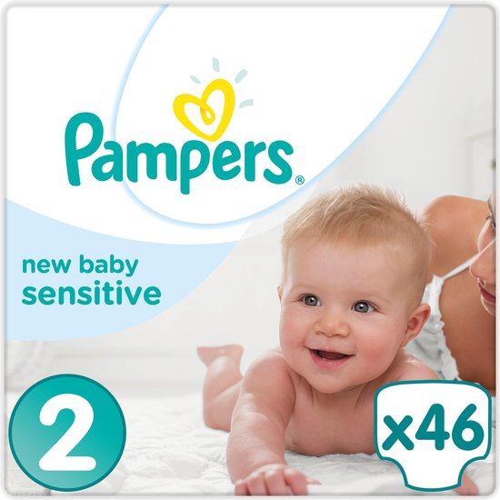 Delegeren Zee loterij Pampers New Baby Sensitive Maat 2 (Mini) 3-6kg - Value Pack 148 stuks -  Luiers | bol.com