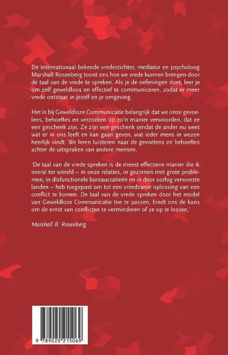 De taal van de vrede - back cover