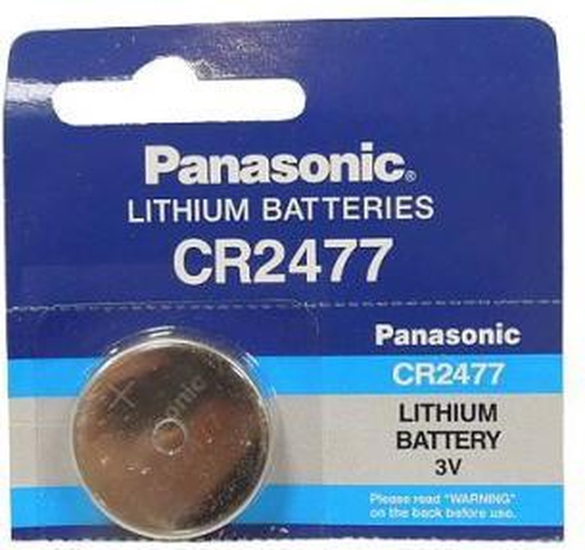 Panasonic Professional CR2477 P120 3V 1000mAh Lithium knoopcel - 1 stuk - (Let op. Anders dan CR2477N)