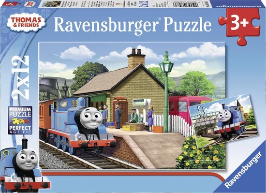 Ravensburger 4 Puzzle In Scatola Thomas & Friends, Da 12, 16, 20 E 24 Pezzi, Per Bambini Dai 3 Anni, Misure 19x14 Cm