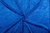 Velours de panne stof - Cobalt blauw - 10 meter