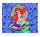 Ariel in schelp Muismat