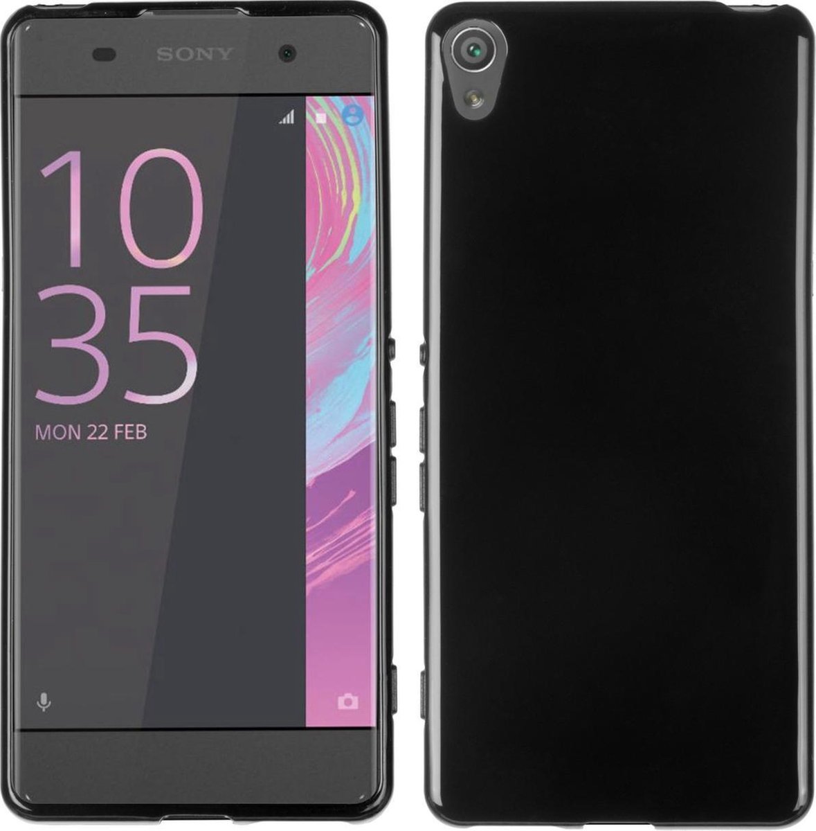 Zwart TPU case voor de Sony Xperia XA cover