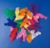 Playbox Kalkoenveren Gekleurd - Set van 60 - 15 cm