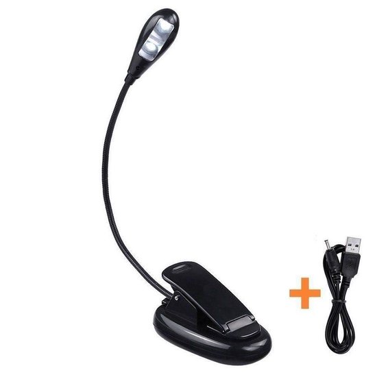 Led lamp clip - flexibel- op batterijen | bol.com