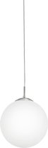 EGLO Rondo 1 - Hanglamp - 1 Lichts - Nikkel-Mat - Wit